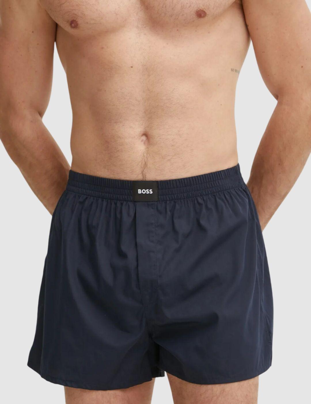 Ropa interior BOSS azul para hombre.