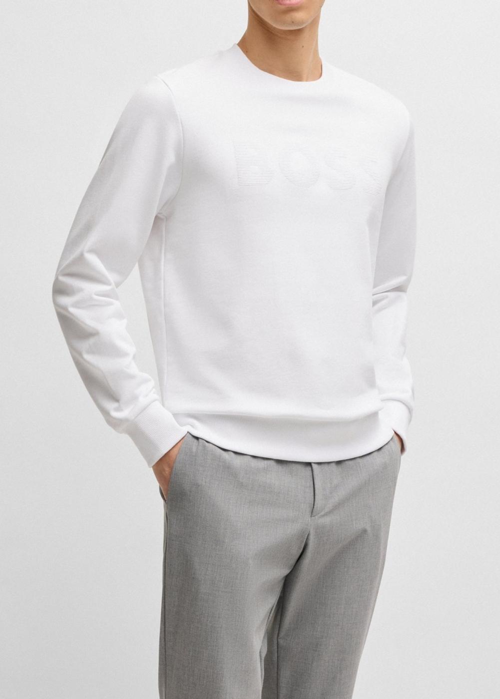 Sudadera Boss Blanca para Hombre