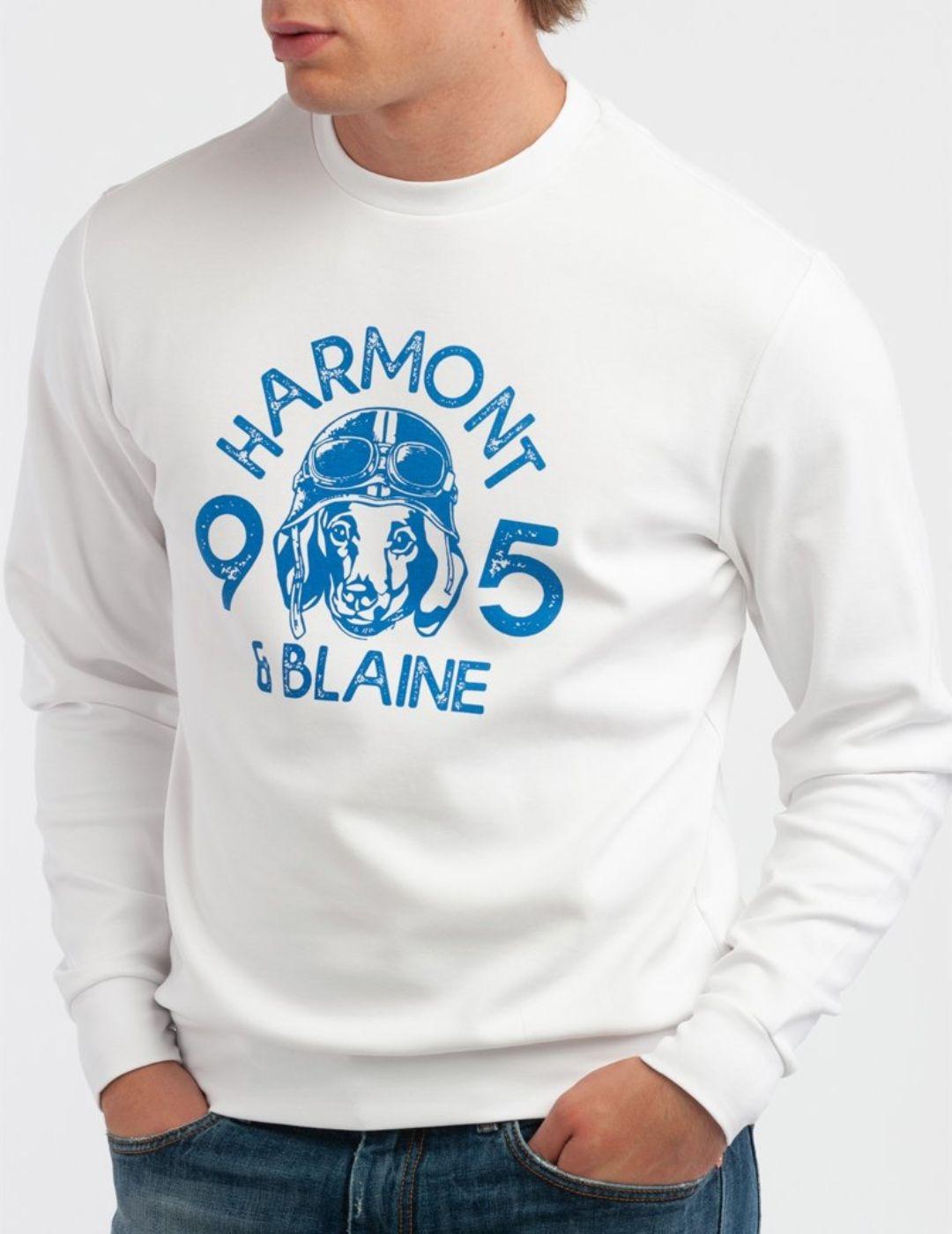 Sudadera Harmont & Blaine Blanca para Hombre