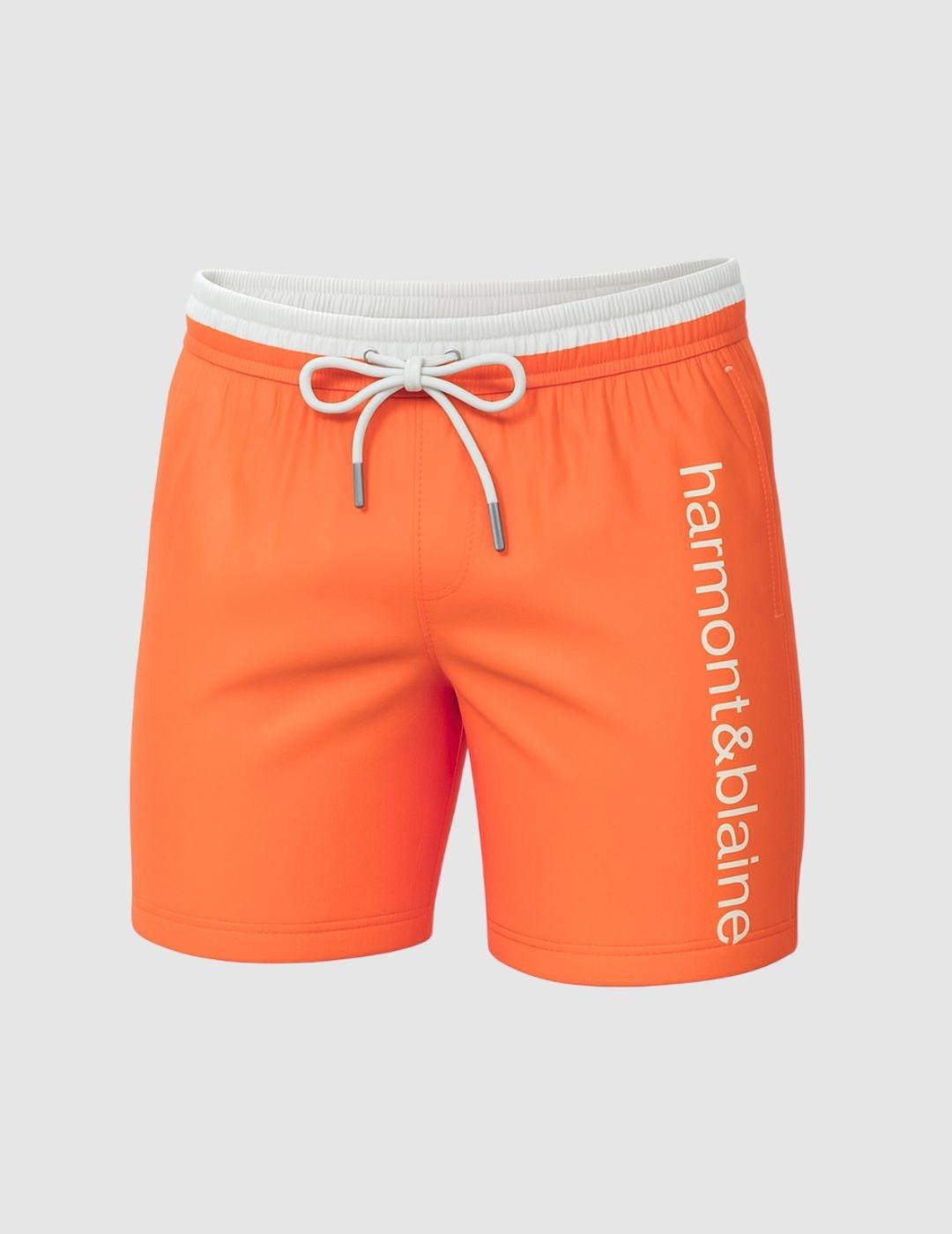 Bañador Harmont & Blaine naranja para hombre.