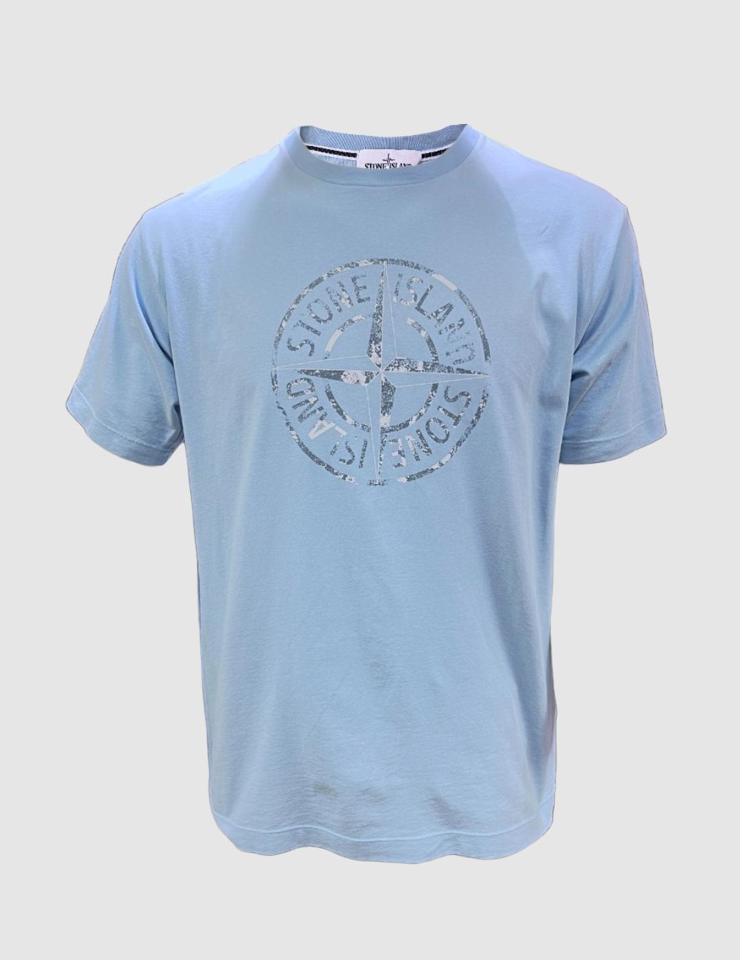 Camiseta Stone Island Azul Hombre