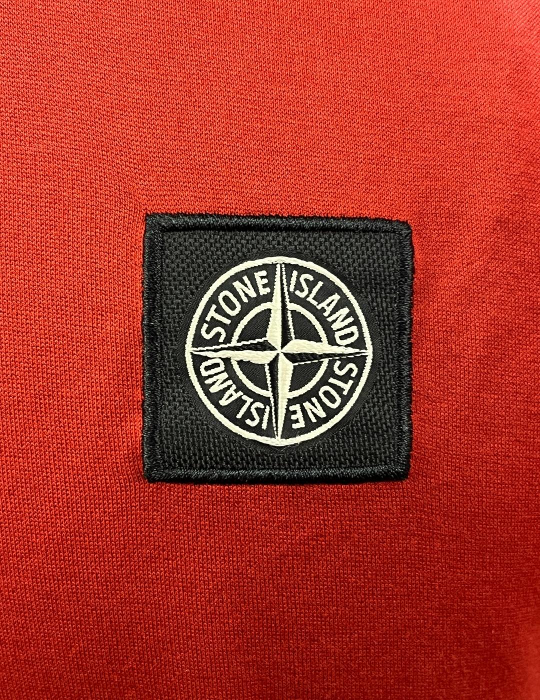 Camiseta algodón logo bordado Stone Island