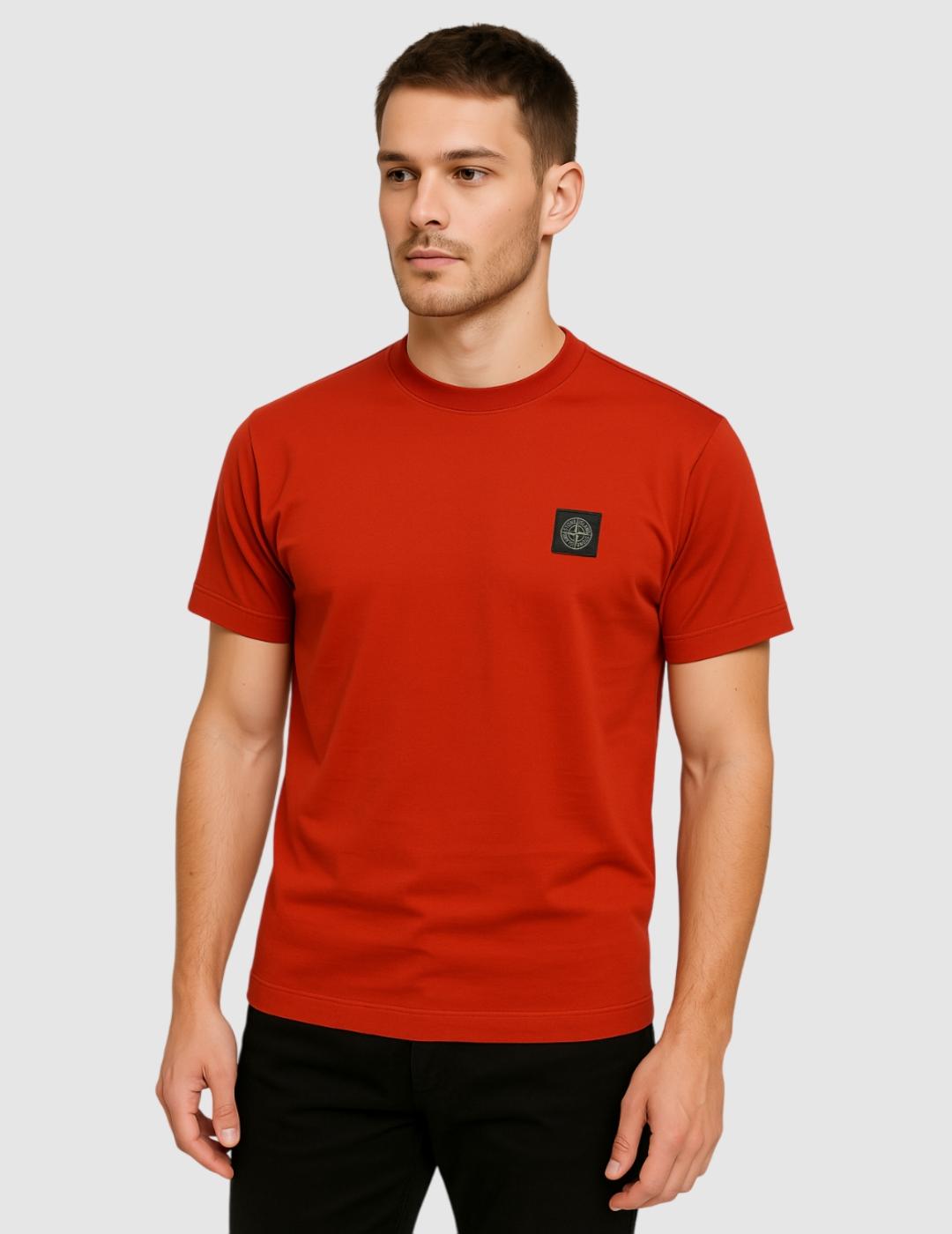 Camiseta Stone Island Rojo para Hombre.
