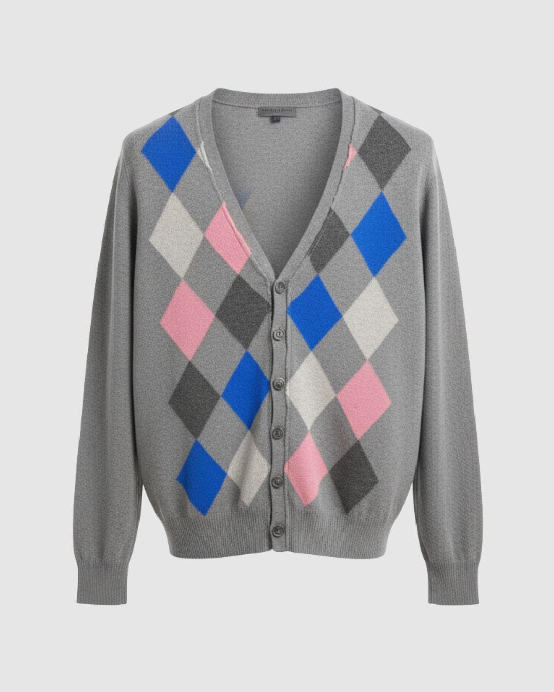 Cardigan Lana Rombos