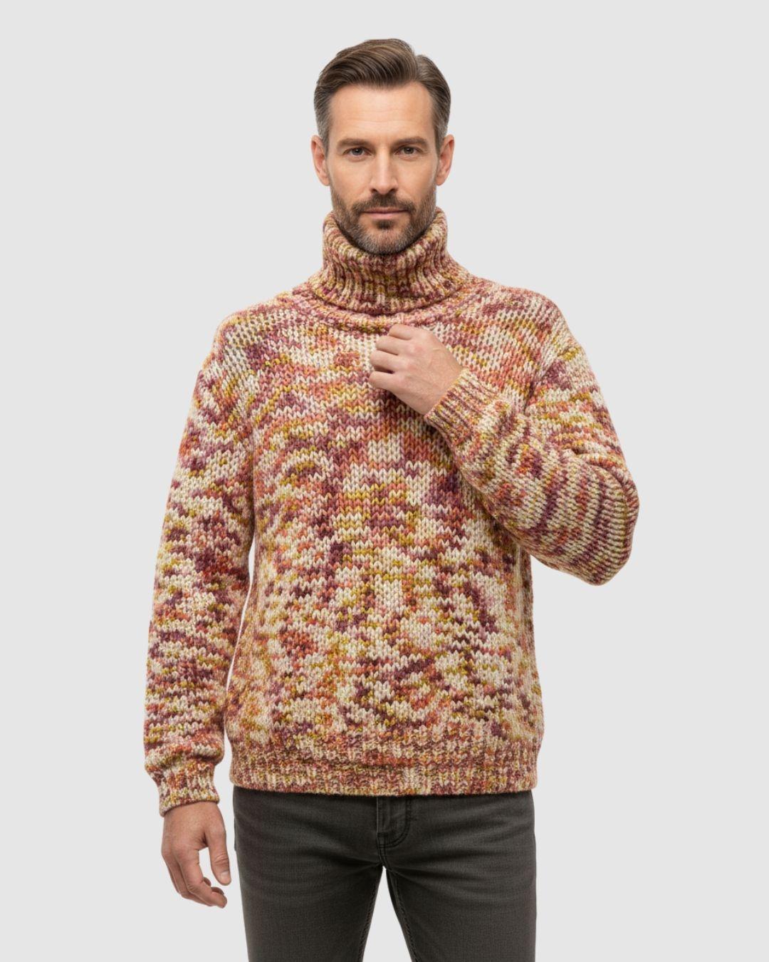 Jersey Multicolor Lana Cuello Cisne