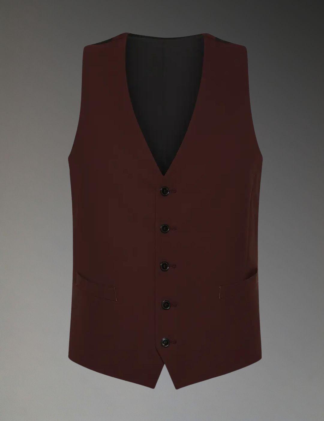 Traje 3 Pcs. Slim Terracota DIGEL