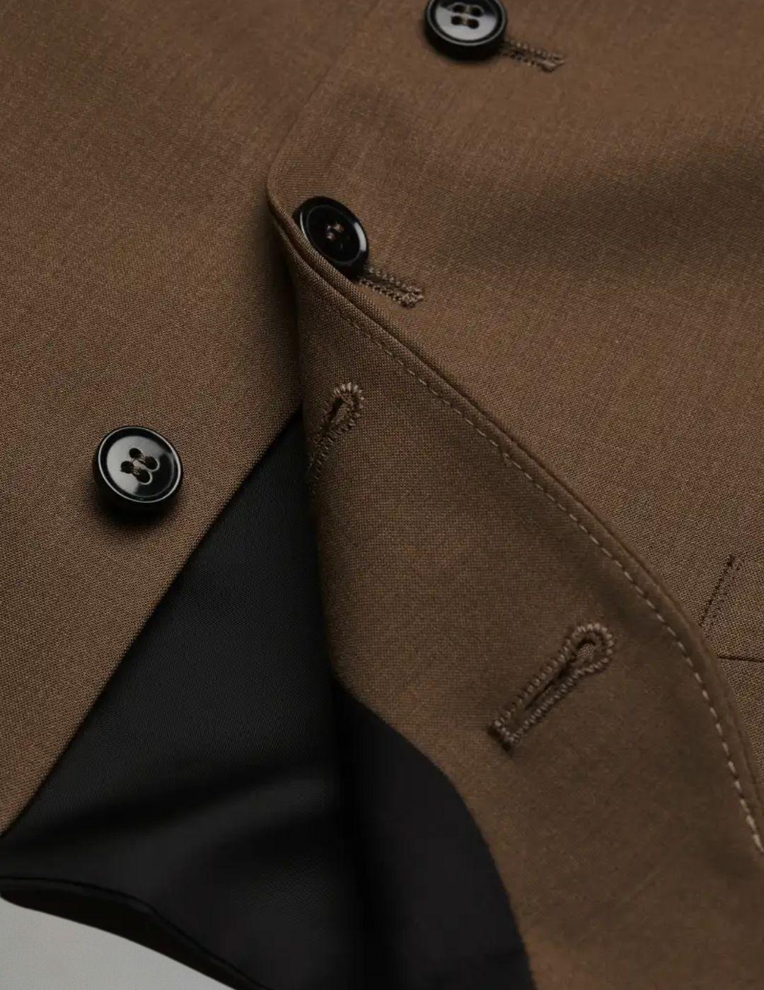 Traje 3 Pcs. Slim Tostado DIGEL