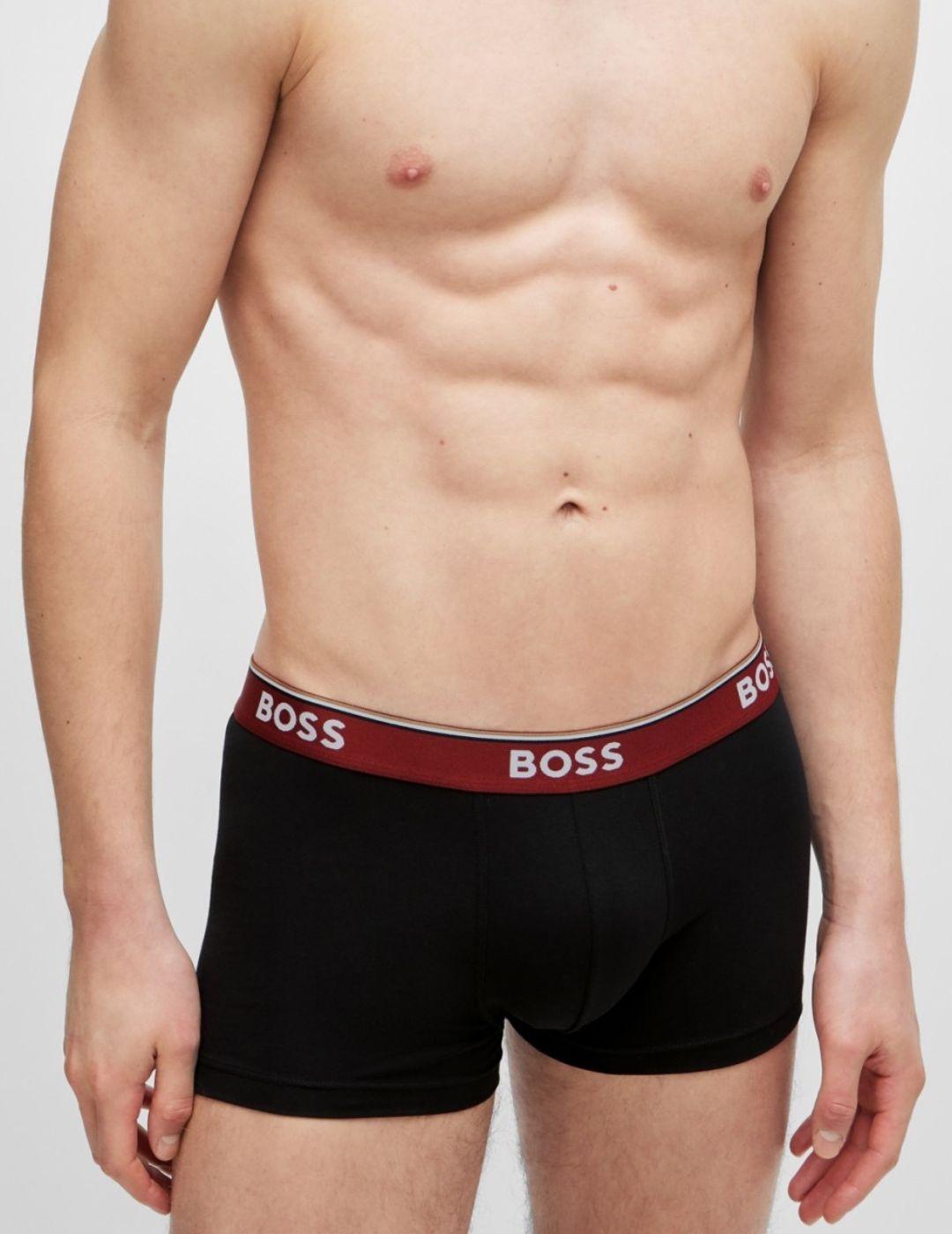Ropa interior BOSS negra para hombre.