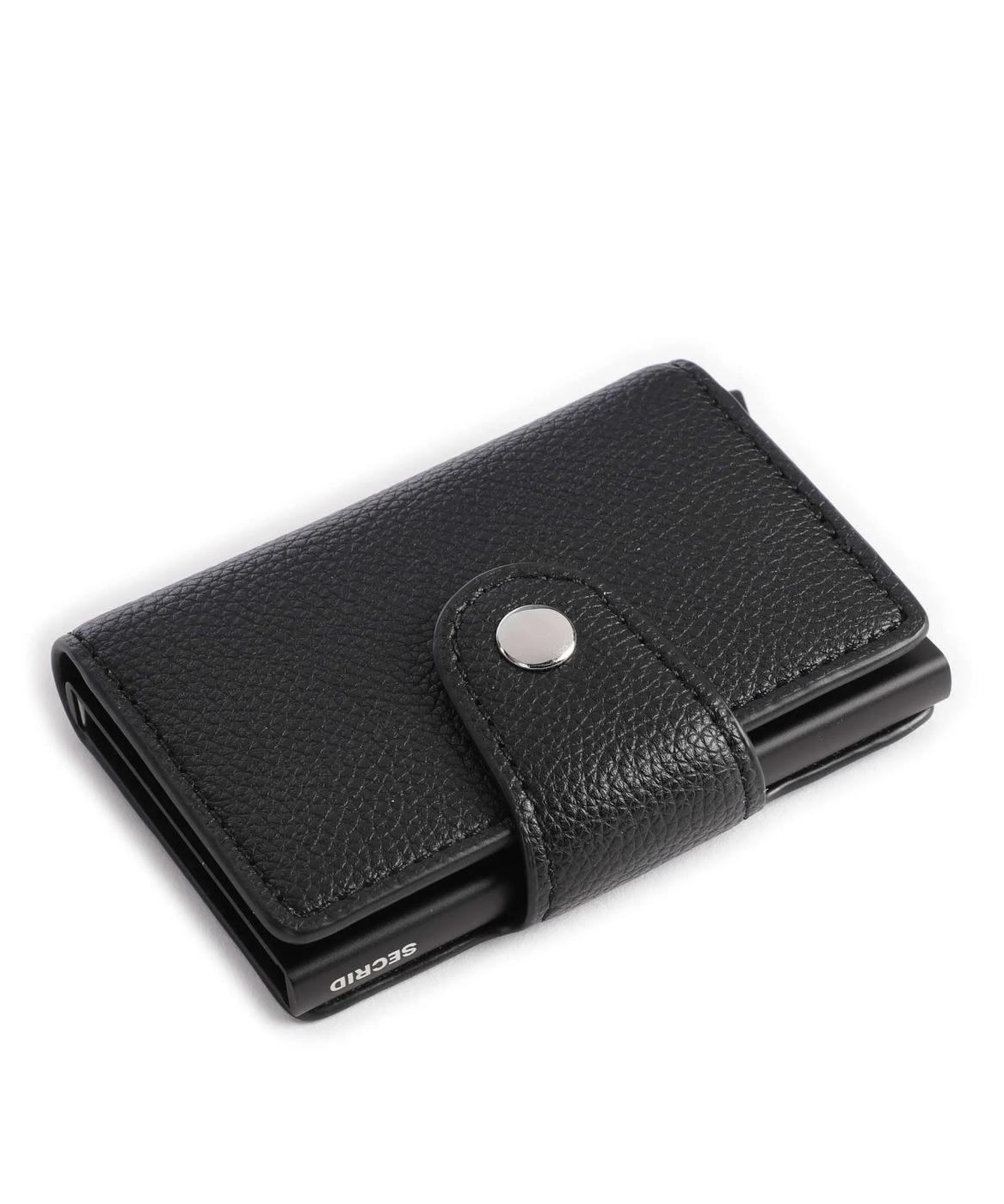 Tarjetero BOSS negro para hombre.