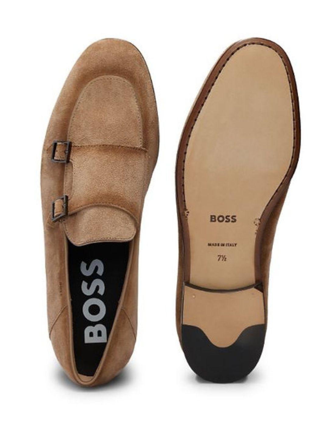 Zapato Beige Doble Hebilla BOSS