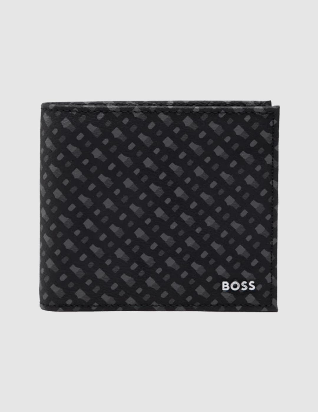 Cartera BOSS negra para hombre.