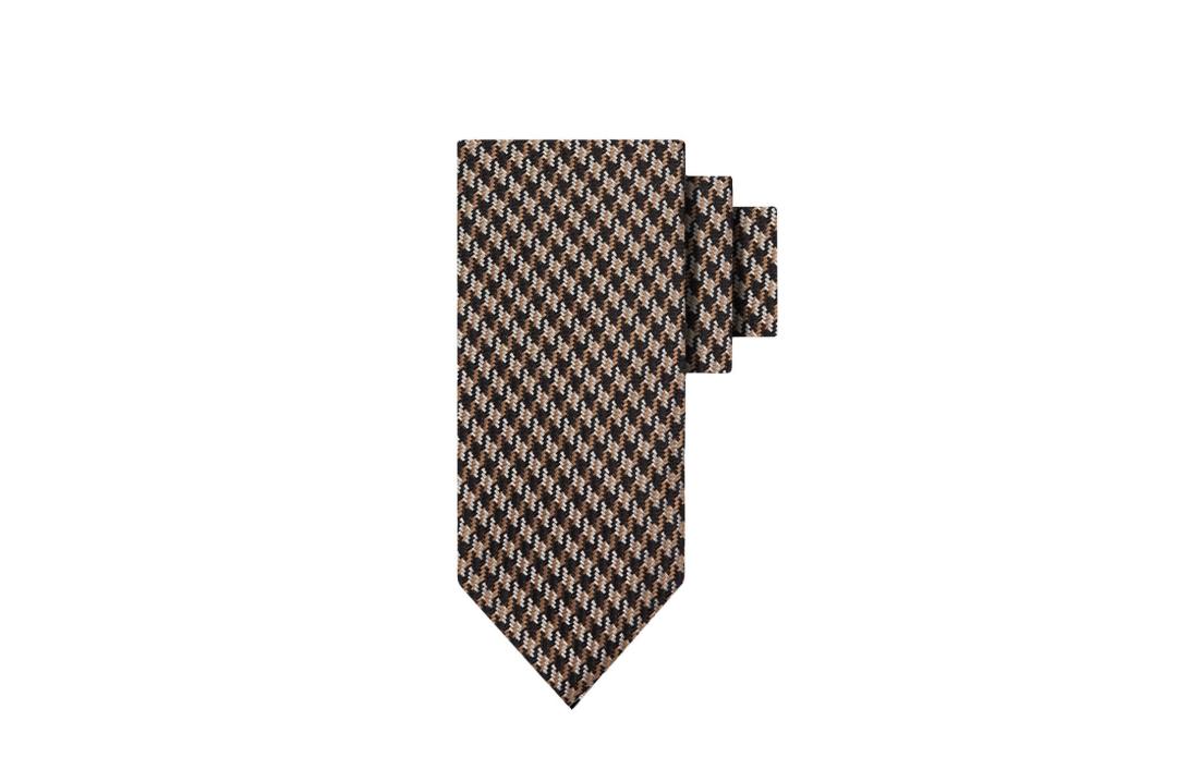 Corbata Negro/Tostado de Hugo Boss para hombre.