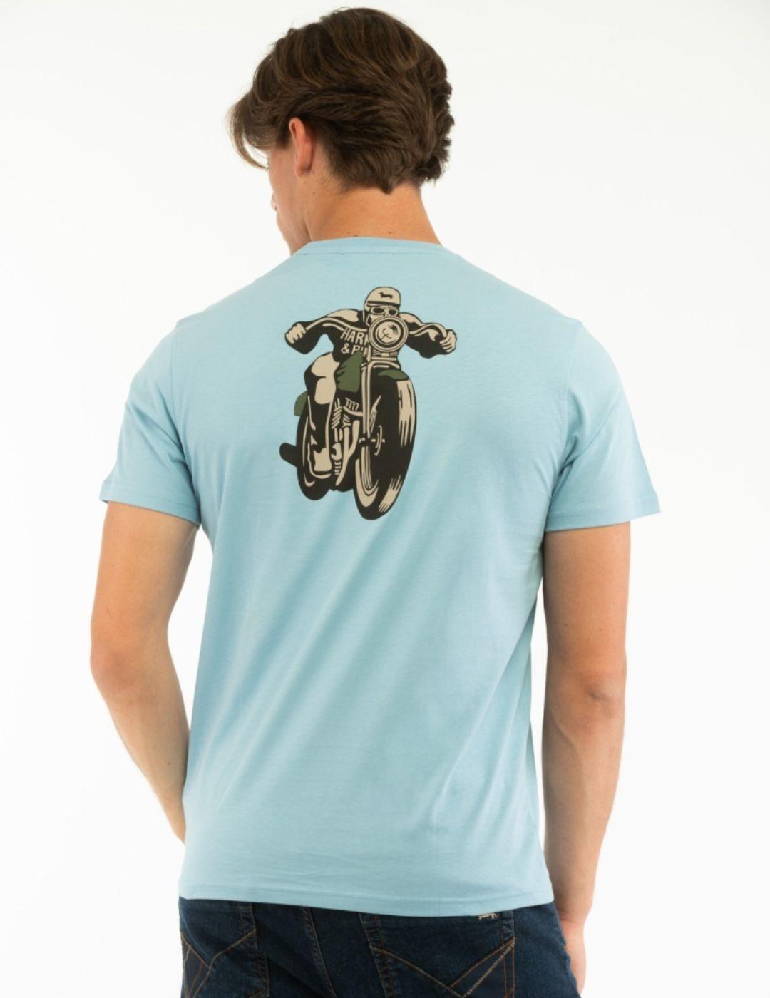 Camiseta Estampada Moto Harmont & Blaine