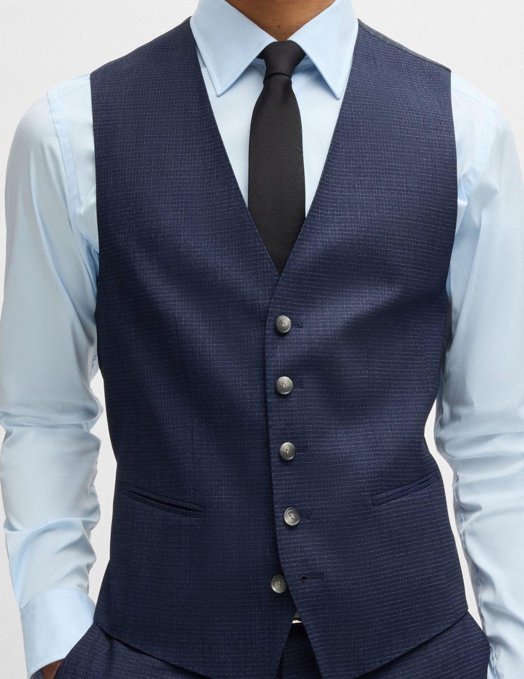 Traje con chaleco regular fit BOSS