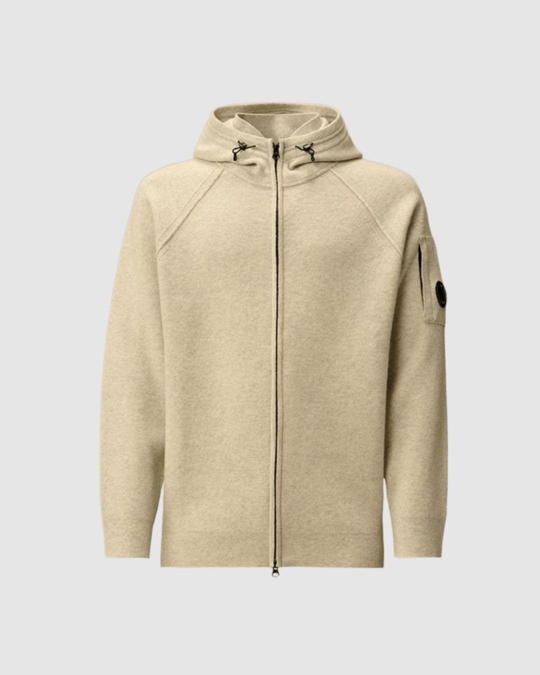 Chaqueta de lana con cremallera