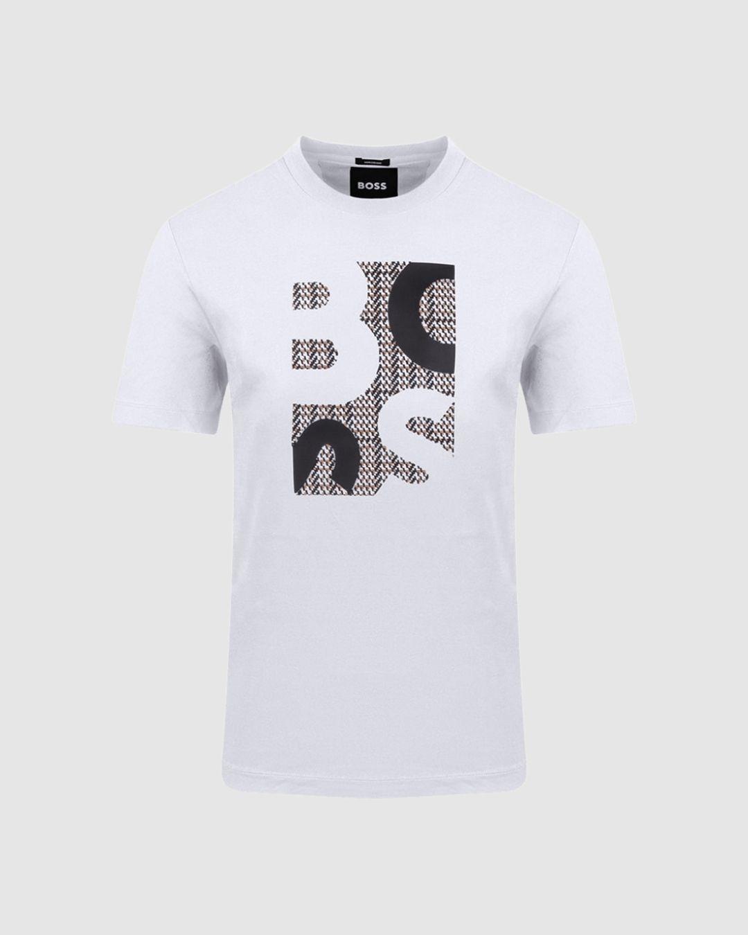 Camiseta BOSS Blanca Estampado Bordado
