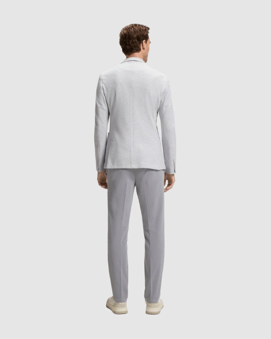 Blazer ajustado de algodón con estampado