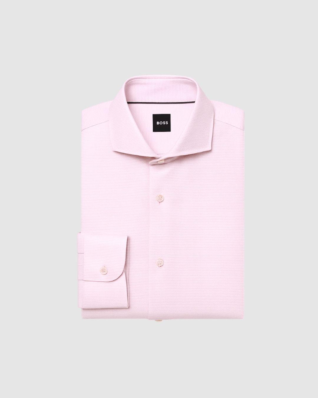 Camisa BOSS Microdibujo Rosa