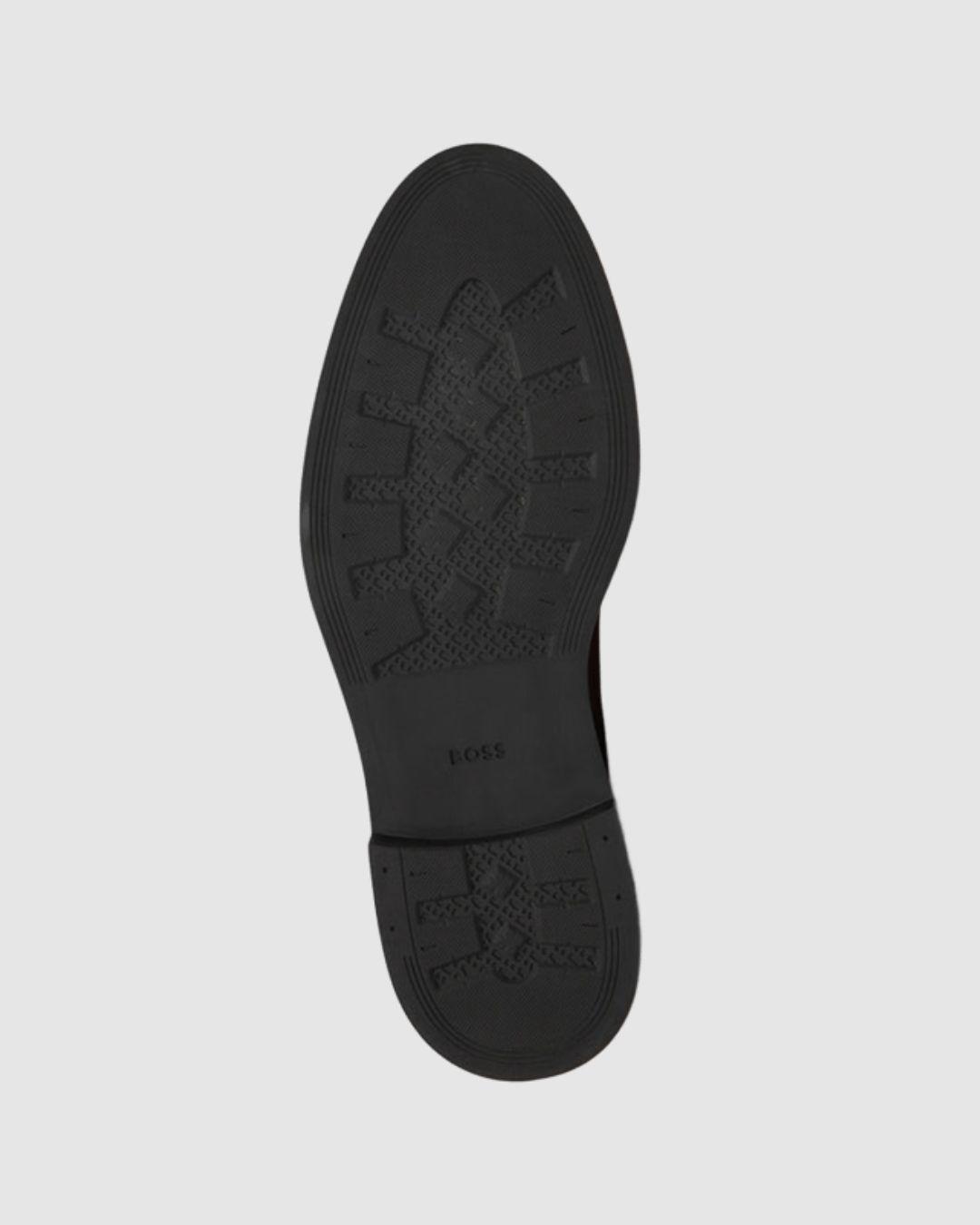 Zapatos Derby en piel con suela de goma