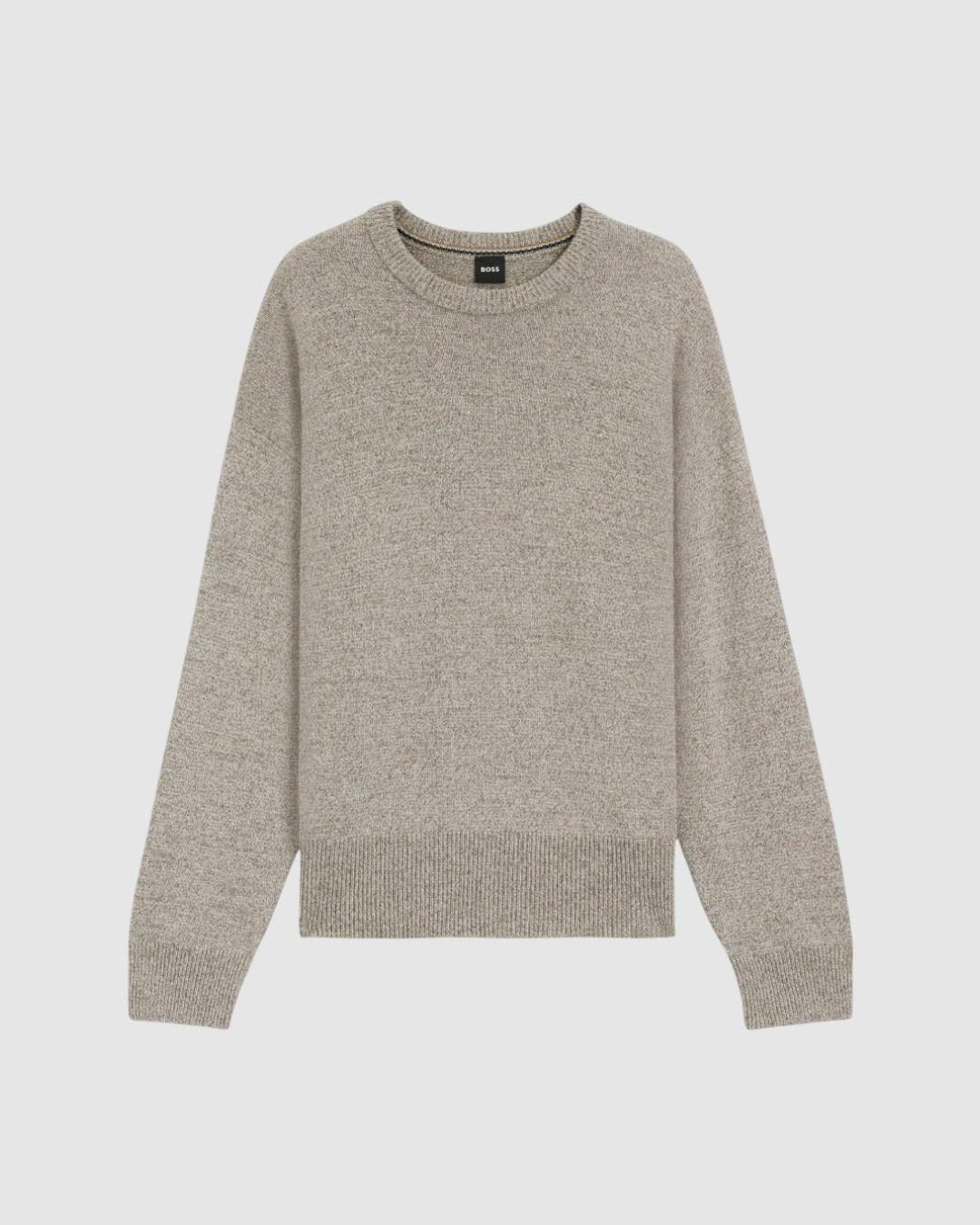 Jersey BOSS relaxed fit en lana virgen