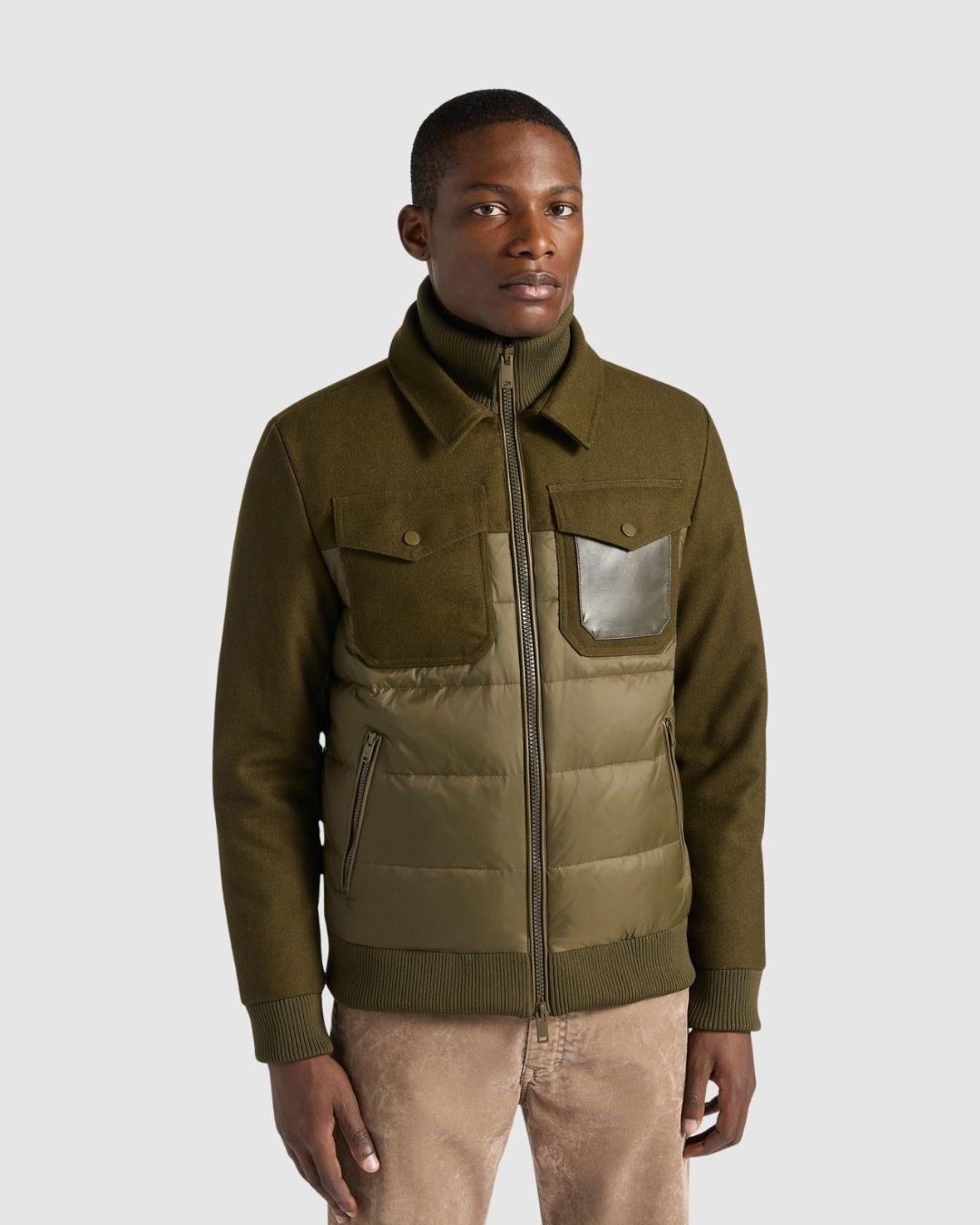 Chaqueta de Lana y Nailon 