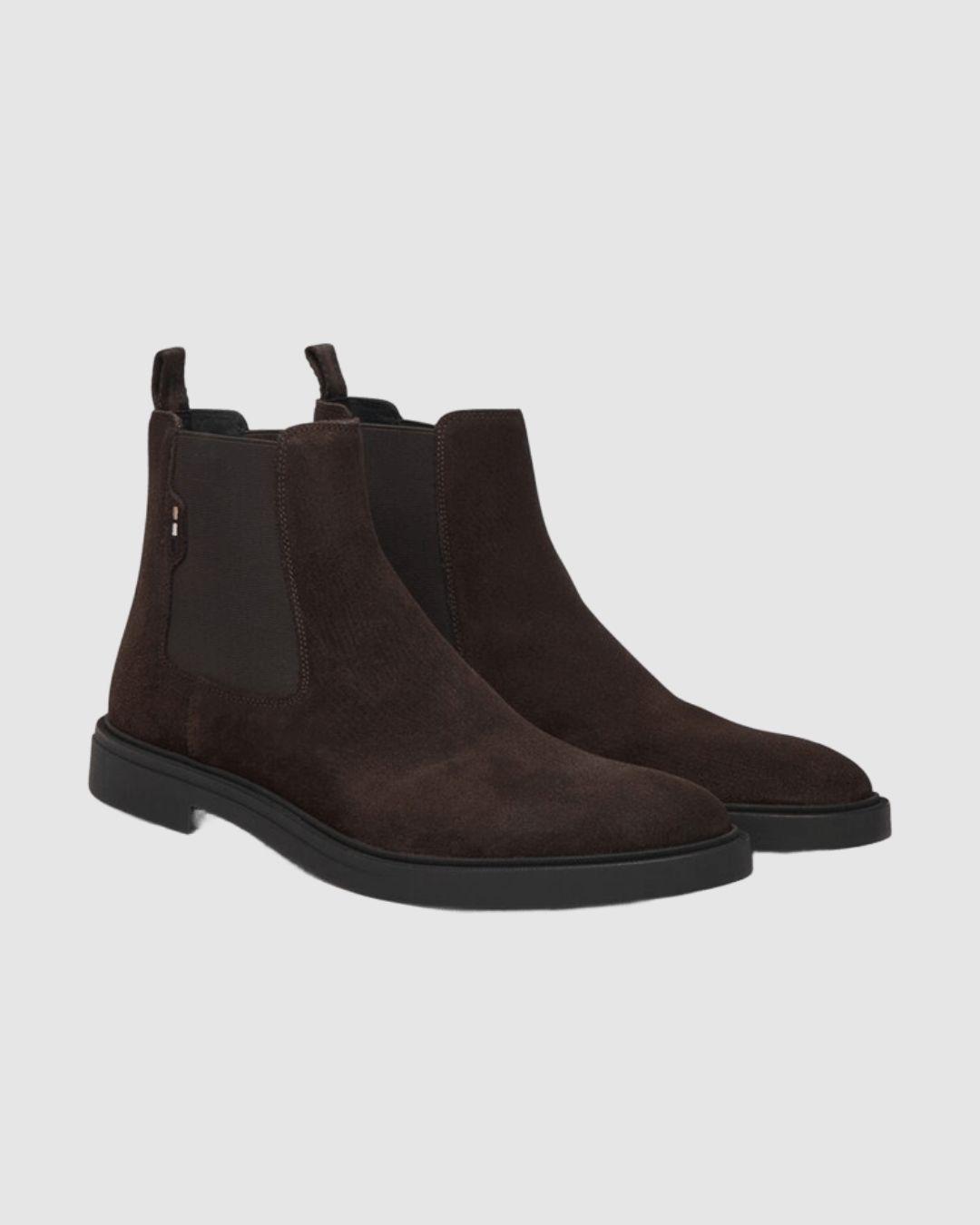 BOSS Botines de Piel Calev marrón | BOSS para Hombre